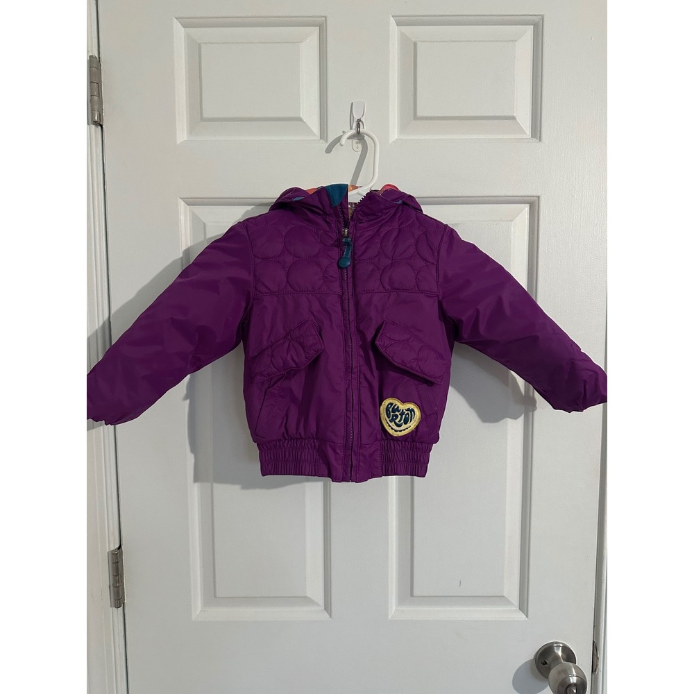 Burton‎ Girls Sugar Skull Candy Print Insulated Winter Jacket Toddler 2T Purple